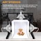 Ipower Simple Deluxe 2 Pack Clamp Lamp Light with 8.5 Inch Aluminum , Silver and White, 2PK HIWKLTCLAMPMSILWHTX2 - alternate 2